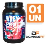 Whey Protein Concentrado 900g Sabor Morango